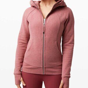 Lululemon Full-Zip Hoodie Heathered Brier Rose EUC! size 12
